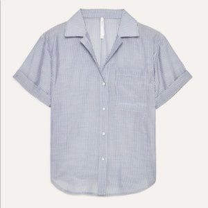 Striped Button Up Tee | Babaton | Sz S